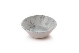 Hermia MCH-06-18-PRC Vajilla de Porcelana 18 Piezas - Blanco y Antracita, Apta para Lavavajillas y Microondas